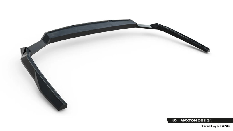 Maxton Design spoiler zadného nárazníka (s vertikálnym rebrovaním) AUDI A6 S-line C9 Ver.3 - čierny lesklý
